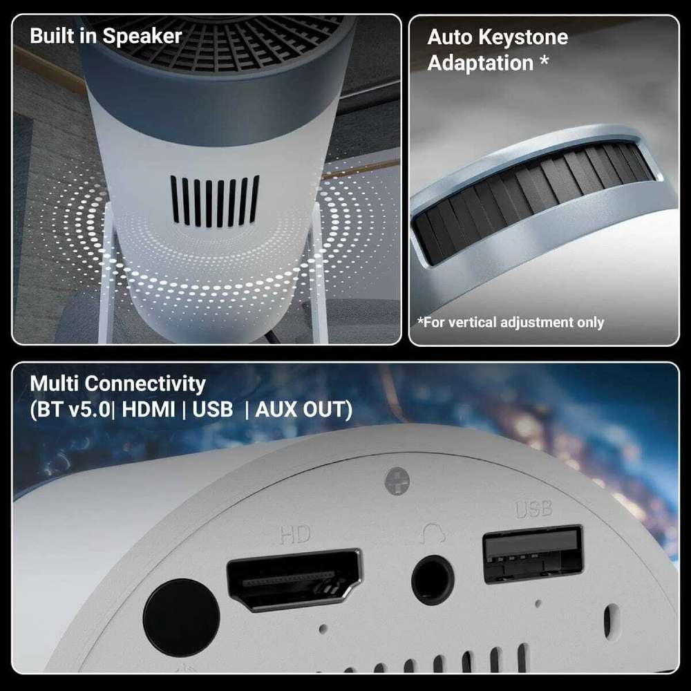 ZEBRONICS PixaPlay 62 Portable Projector (3000 lm / Wireless / Remote Controller) - Image 4